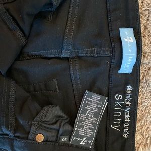 High Waist Skinny Ankle 7 for all Mankind 30”